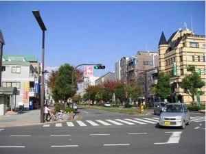 駅北口からの眺め