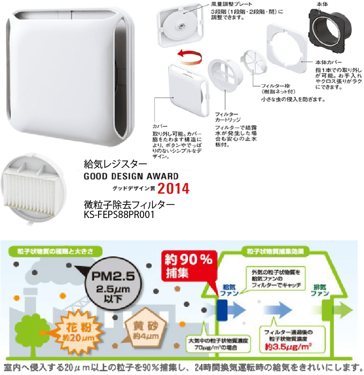 給気レジスター