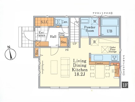 １階間取り図