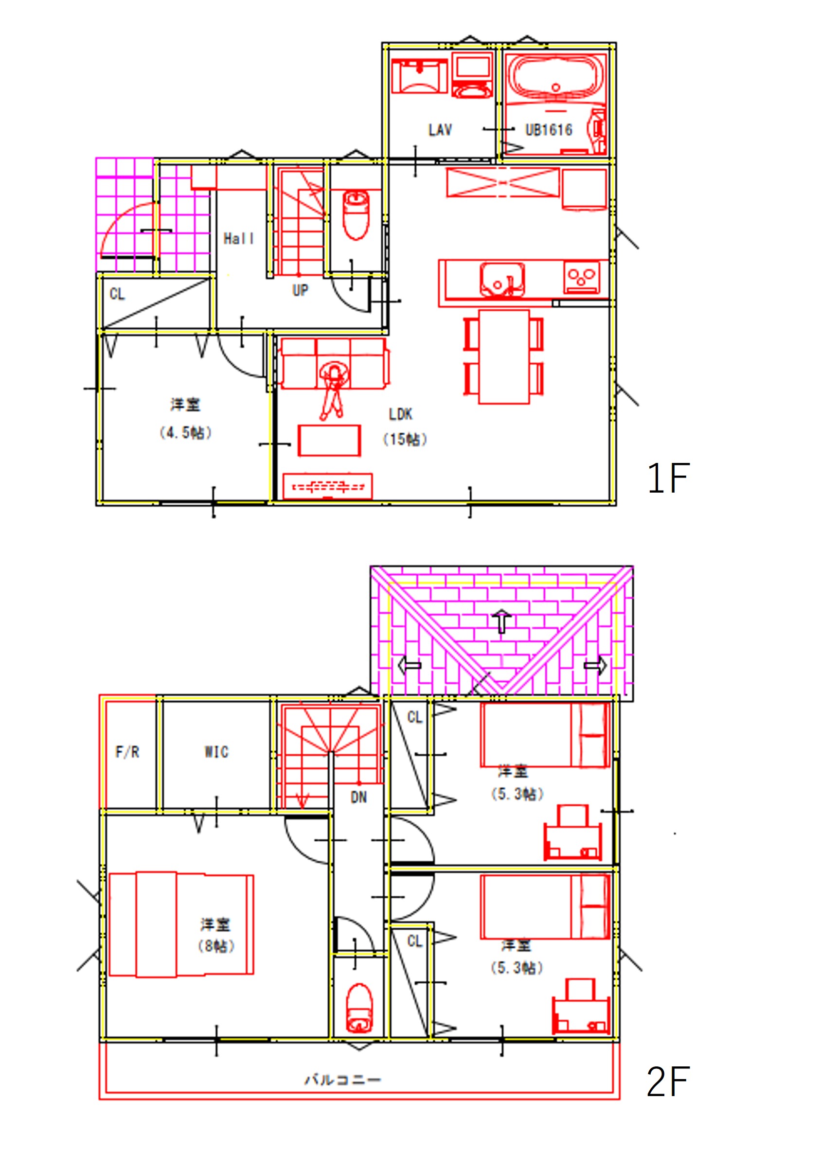 B区画の参考プランです