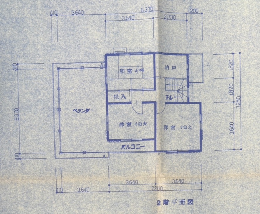 二階の間取りです。