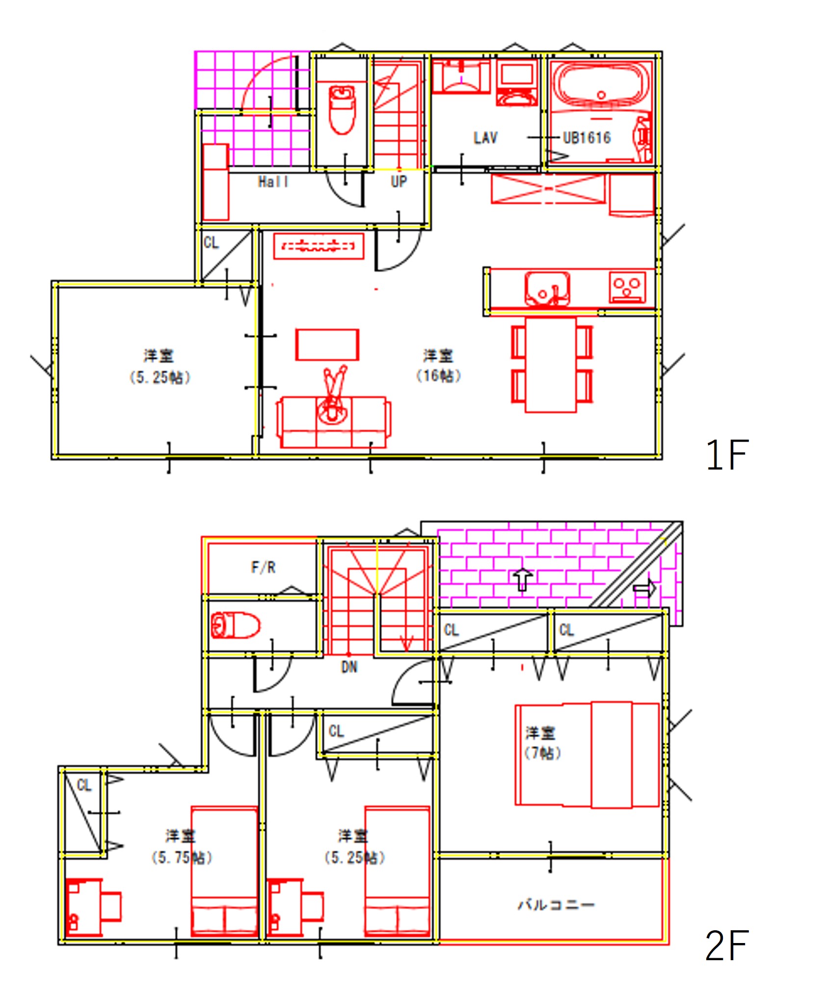 （建物プラン例）丁寧な打ち合わせにてヒアリングを行い、お客様のお好きな間取をプランニングいたします。