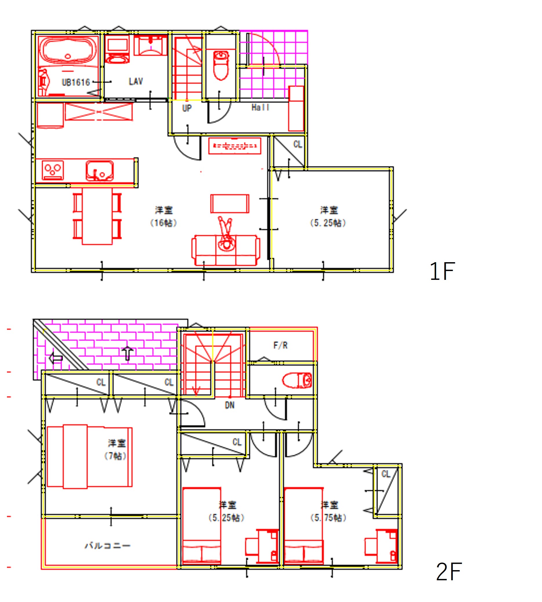 （建物プラン例）丁寧な打ち合わせにてヒアリングを行い、お客様のお好きな間取をプランニングいたします。