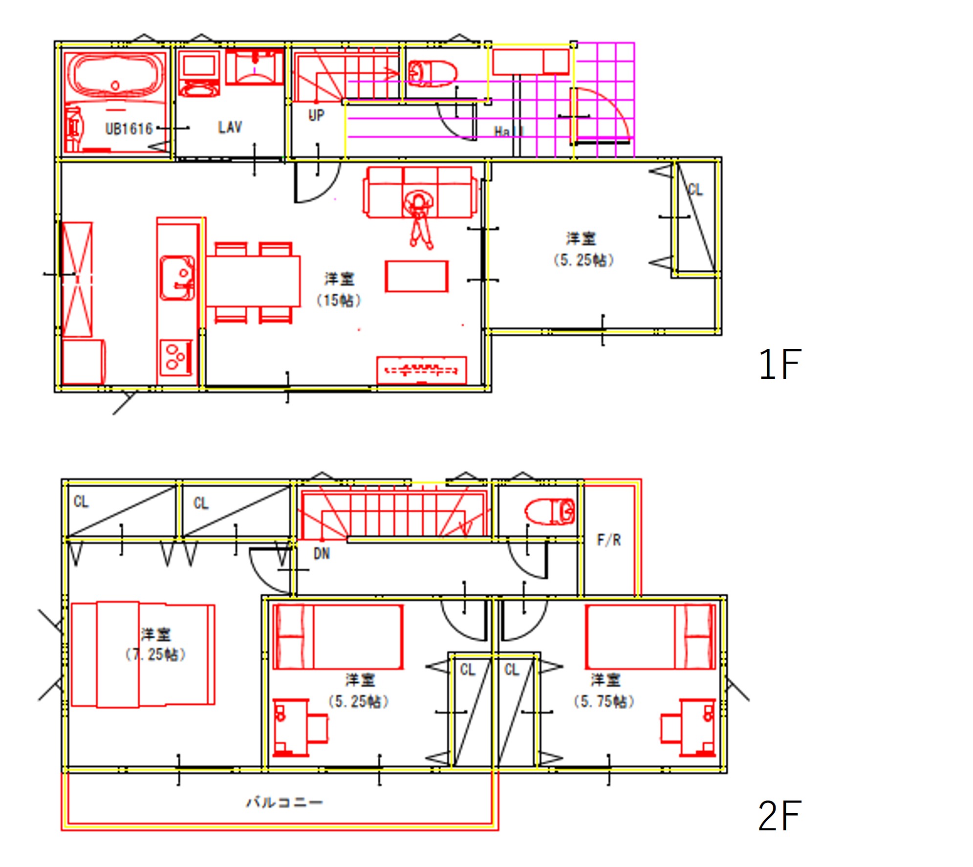 （建物プラン例）丁寧な打ち合わせにてヒアリングを行い、お客様のお好きな間取をプランニングいたします。
