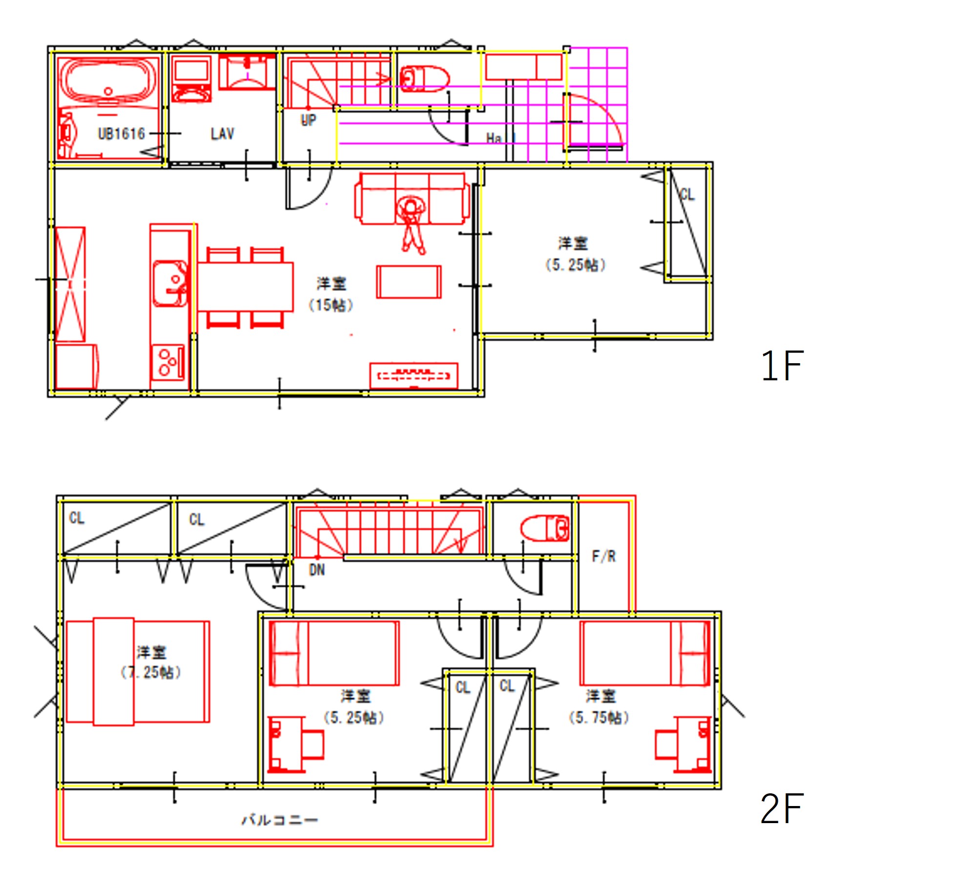 （建物プラン例）丁寧な打ち合わせにてヒアリングを行い、お客様のお好きな間取をプランニングいたします。
