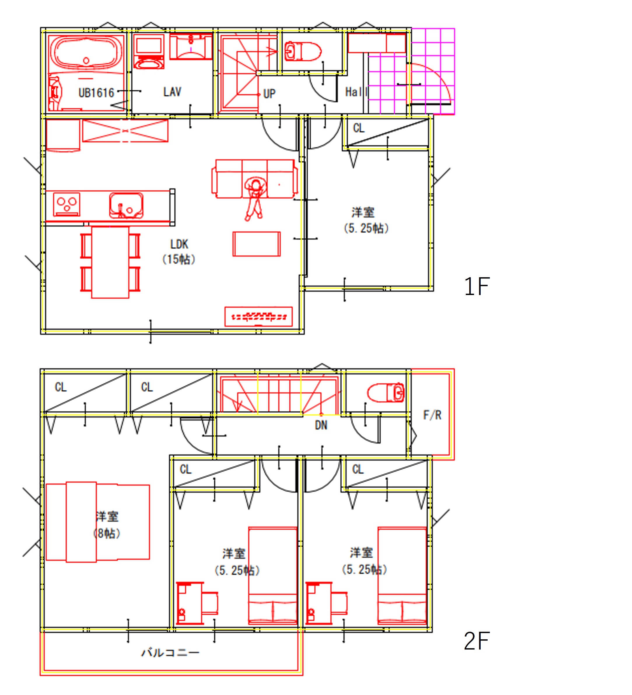 （建物プラン例）丁寧な打ち合わせにてヒアリングを行い、お客様のお好きな間取をプランニングいたします。