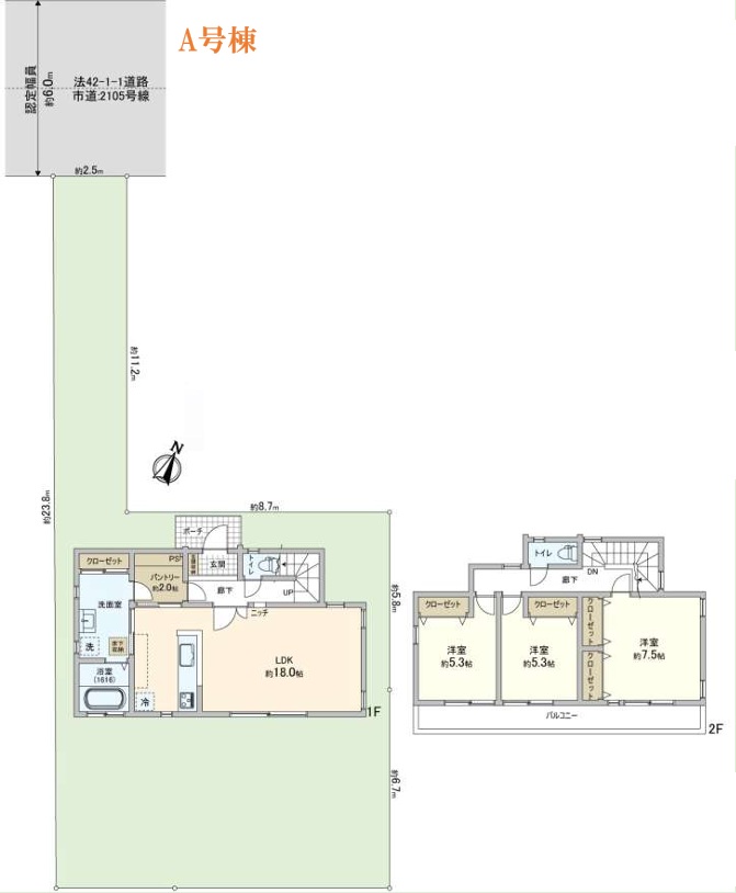 閑静で緑豊かな住宅地に51坪以上の広々とした敷地の邸宅です。